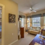 Bedroom in one of the apartments at The Hearth at Drexel in Bala Cynwyd, PA.
